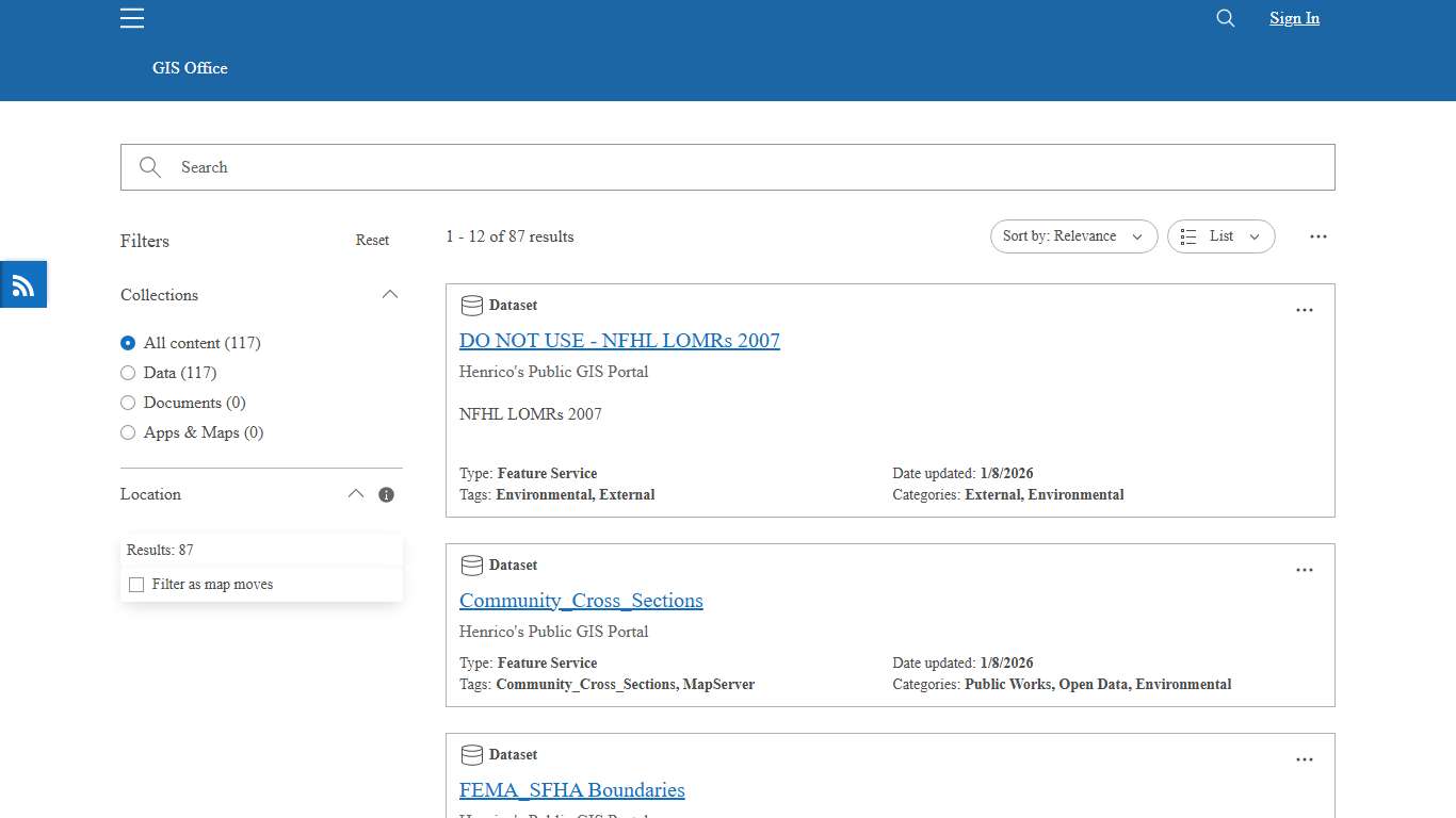Henrico County GIS Data