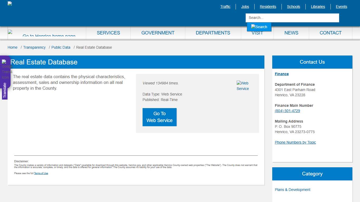 Real Estate Database » Henrico County, Virginia
